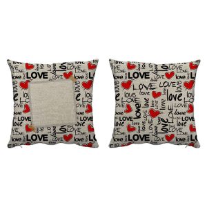 Elore Nyomtatott Szublimalhato Parnahuzat Piros Szives Mintaval