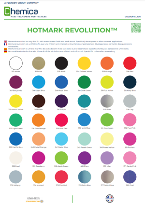 Hotmark Revolution Color Chart