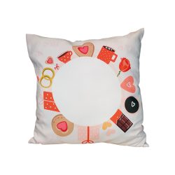 Szublimációs párna bögrés mintával