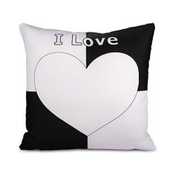 Szublimációs párna fekete grafikával