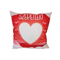 Szublimációs párna piros szeretlek mintával