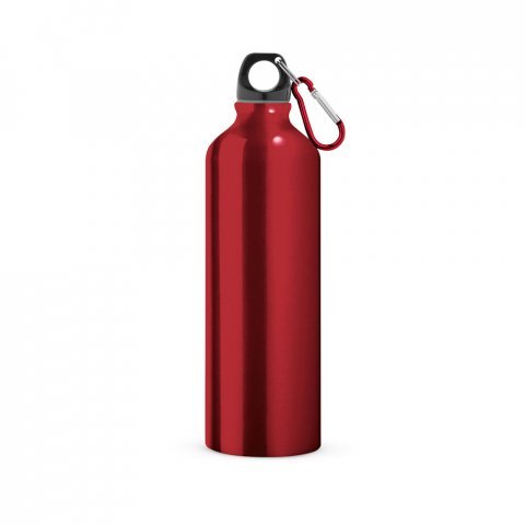 Fém kulacs 750 ml (UV) fényes külsővel piros
