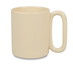 Ovális fülű szublimálható bögre bézs