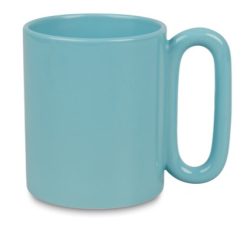 Ovális fülű szublimálható bögre kék