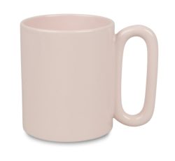 Ovális fülű szublimálható bögre púder rózsaszín