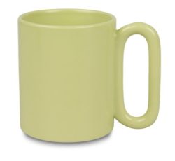 Ovális fülű szublimálható bögre világoszöld