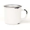 Retro ceramic mug white