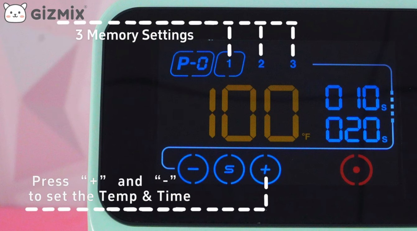 GIZMIX 40x50cm automata DTF hőprés Settings