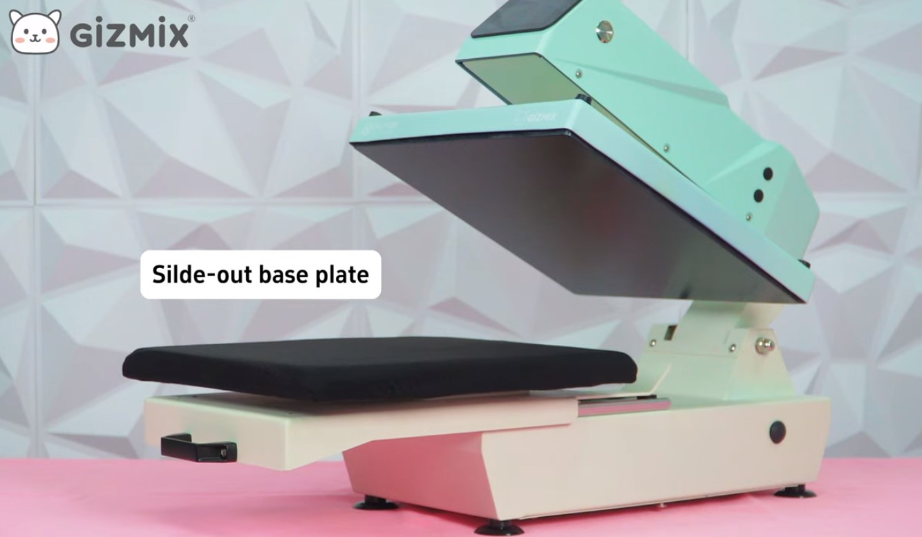 GIZMIX 40x50cm automata DTF hőprés Slide Table