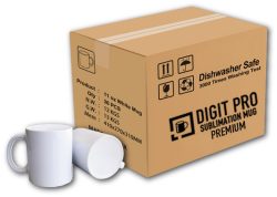 Szublimálható digit pro prémium fehér bögre 11 oz. 36db karton