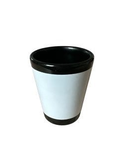 Fehér flekkes fekete szublimálható bögre