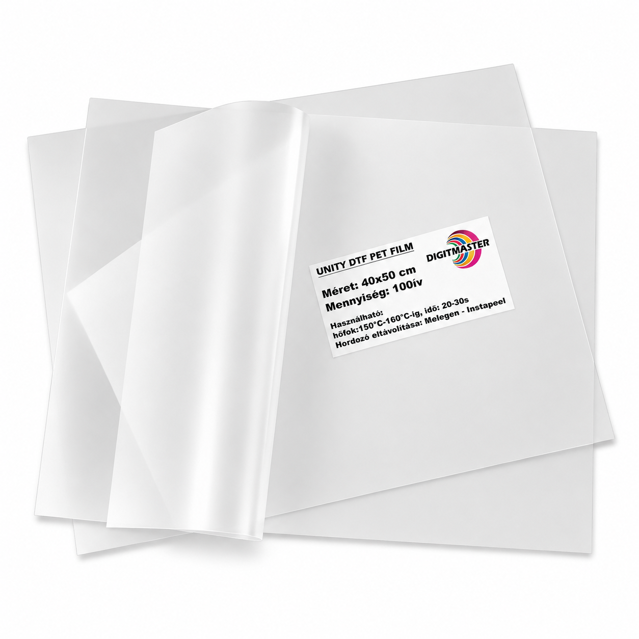 DTF UNITY PET Film 40x50 cm Digitmaster Kft.